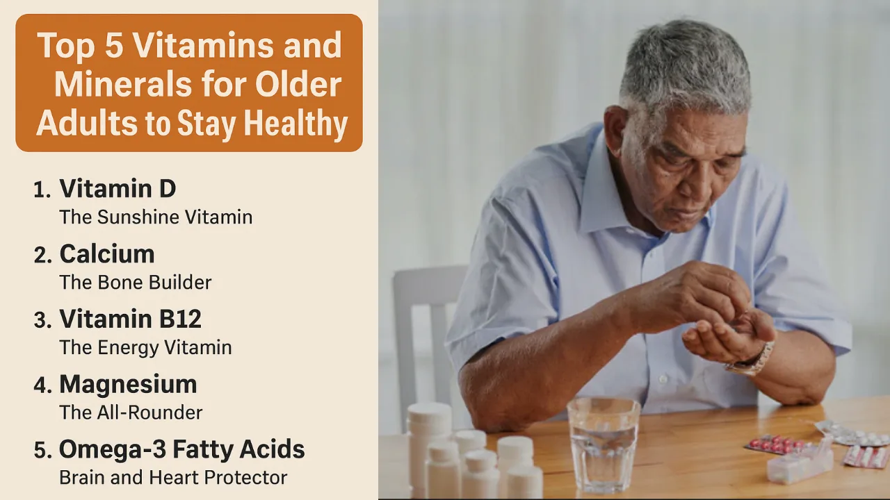 Top 5 Vitamins and Minerals for Older Adults to Stay Healthy and Strong