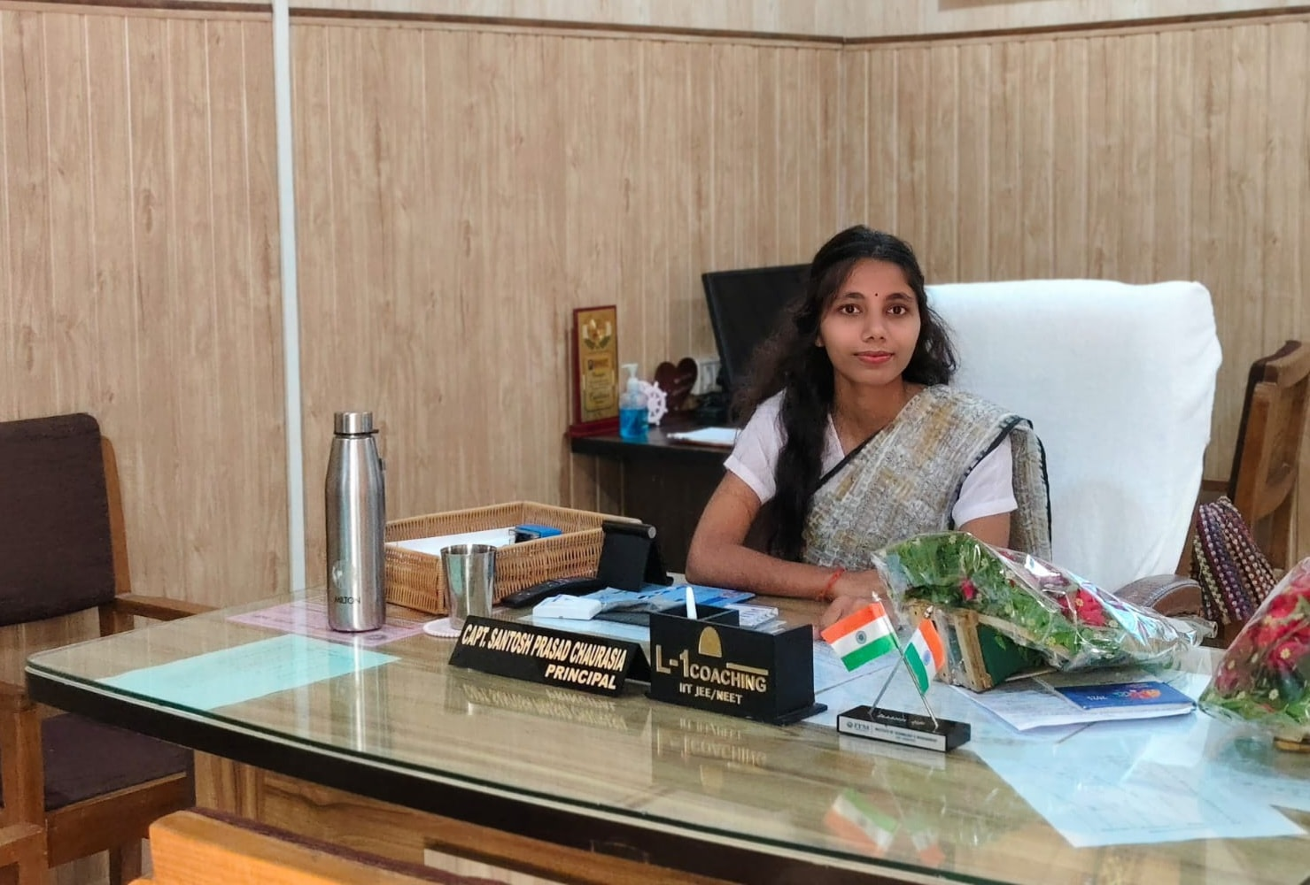 एक दिन की प्रधानाचार्य बनीं कली पाण्डेय, सलेमपुर बापू महाविद्यालय