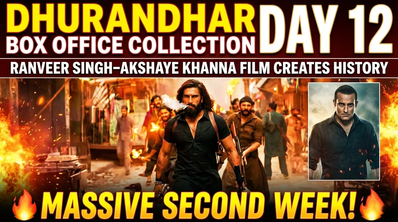 ‘Dhurandhar’ Box Office Collection Day 12 Ranveer Singh–Akshaye Khanna Film Creates History with Massive Second Week